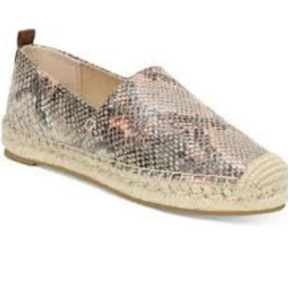 Sam Edelman Khloe Espadrille Flats Cushioned Slip On Braided Jute Heel Sz 6